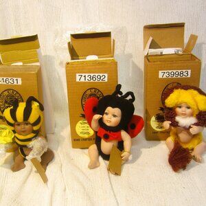 VTG 90'S CLASSIC CREATIONS NATURE'S KIDS PORCELAIN DOLLS